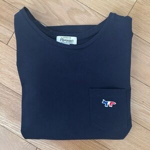 Maison Kitsuné Women’s Navy T-shirt